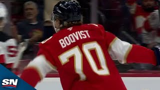 Panthers Jesper Boqvist Pulls Off Slick Deke To Score HighlightReel Goal [upl. by Meeharbi]