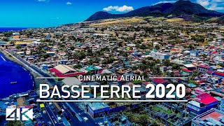 【4K】Drone Footage  Basseterre  Capital of Saint Kitts and Nevis 2019  Cinematic Aerial Film [upl. by Olifoet]