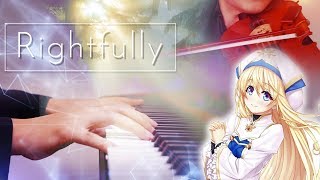 【ゴブリンスレイヤー OP】「Rightfully」を弾いてみた CINEMATIC Piano amp Violin Cover [upl. by Cale]