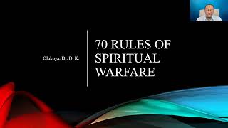 70 Rules of Spiritual Warfare Part 2 Book Review [upl. by Anihsat]