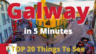 Galway Ireland  See Galway City in 5 Minutes  Top Things to See  Ireland  Aerial 4K Drone Vlog [upl. by Karney]