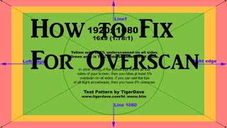 How to Fix Overscan on your TV [upl. by Bach]