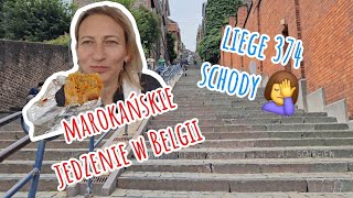 Marokańskie jedzenie w Belgii Liege duuużo schodów [upl. by Eislrahc]