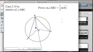 Getting Started Proving Case 2 of the Inscribed Angle Theorem [upl. by Oelak]