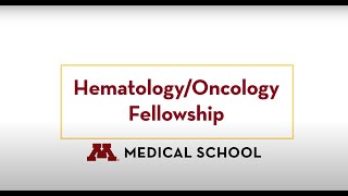 HematologyOncology Fellowship [upl. by Irovi]