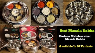 Best Masala Dabba in India  Horizon Stainless Steel Spice Box Review  Kitchen Essentials [upl. by Elleret261]