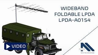 Wideband Foldable LPDA Antenna LPDAA0154 [upl. by Eidnew336]