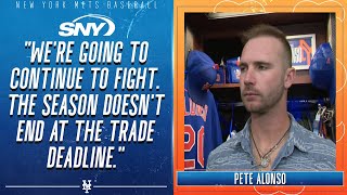 Pete Alonso after another offensive outburst Being more relaxed helps me see the ball better [upl. by Nyrem289]