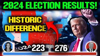 Last Minute Election Results Map Trump Paints the 2024 Electoral Map in Red by a Huge Margin [upl. by Lorne]