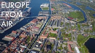 Europe From Air 1  COPENHAGEN amp MALMÖ  Mavic Pro 4k [upl. by Bork]