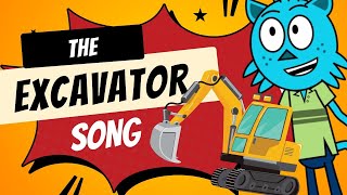 The Excavator Song by Kidz Pop Playground [upl. by Kesia76]