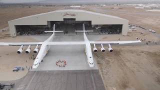 Stratolaunch carrier aircraft rolled out [upl. by Gnahc]