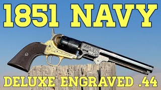 1851 Navy Revolver Deluxe Engraved 44 [upl. by Nahk]