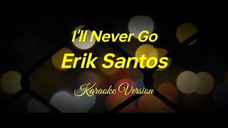 Ill Never Go  Erik Santos  Karaoke [upl. by Alyal29]