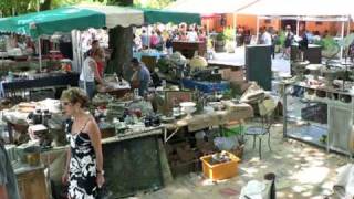 La foire aux antiquités et à la brocante de Barjac  15 Août 2009 [upl. by Oleic430]