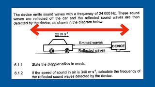 DOPPLER EFFECT GRADE 12 PHYSICS MAYJUNE 2023 2023 MEMO [upl. by Llekcir]