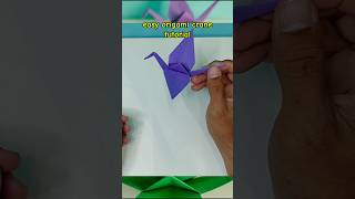 origami crane easy tutorial [upl. by Homovec]