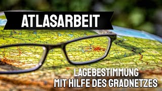 Atlasarbeit  Gradnetz  Lagebestimmung  Entfernung berechnen [upl. by Borg]