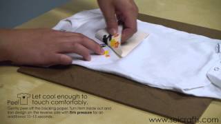 SEI Iron On Transfer Tutorial Kids Art Transfer [upl. by Kilk]