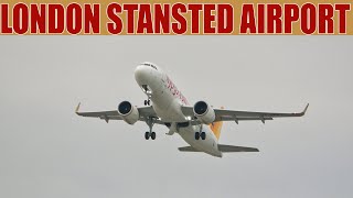 London Stansted Airport plane spotting  Runway 04 Departures and Arrivals [upl. by Katleen]