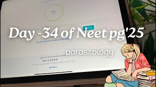 Day 34 to Neet pg 2025 Regrets  neetpg minivlog mbbs neetpgpreparation [upl. by Fisa938]