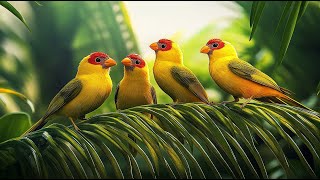 Birds Chirping 4K  Birdsong Relax the Brain Soothe Stress Anxiety And Depression Heal the Mind [upl. by Aytac]