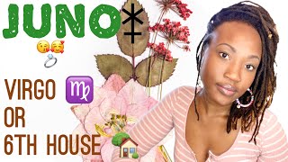 😘🥰 MARRIAGE amp LONG TERM RELATIONSHIP JUNO in VIRGO ♍️ or 6th HOUSE 🏡  Natal Chart Astrology [upl. by Dj]