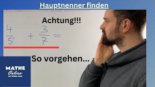 Hauptnenner finden  gemeinsamen Nenner finden [upl. by Assyral272]