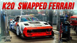 Having a plan is silly  Just build the car  K20swapped Ferrari [upl. by Jason]