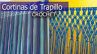 Cortinas de Trapillo  Tejidas a Mano  Diseños e Ideas [upl. by Anaoj610]