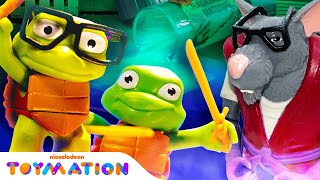 Splinter Trains the Turtles to FIGHT ⚔️  TMNT Toys  Toymation [upl. by Yreved]