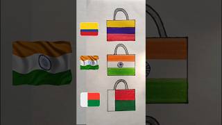 Indian Flag 🇮🇳 Madagascar Flag 🇲🇬 Armenia Flag 🇦🇲 Lock Design Colour shorts indianflag youtube [upl. by Vano574]