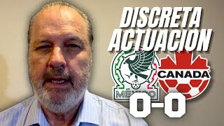 DISCRETA ACTUACIÓN de la Selección Mexicana  México vs Canadá  Amistoso Internacional [upl. by Enaols185]