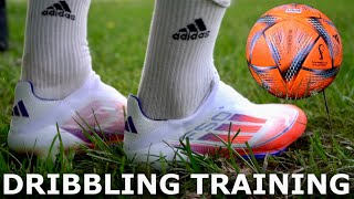 Dribbling amp Weak Foot Finishing in Adidas F50 Adizero 24 [upl. by Desma]