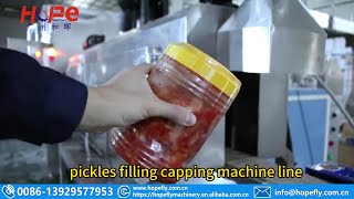 pickles filling capping machine line [upl. by Ronoc]