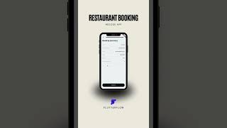 RESTAURANT BOOKING APP nocode flutterflow appdevelopment flutter booking restaurant [upl. by Teddi]