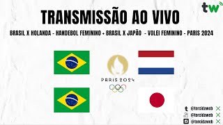 Brasil x Japão AO VIVO  Vôlei Feminino Paris 2024  Torcida Web [upl. by Pessa]