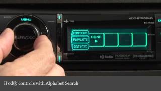 Kenwood KDCBT952HD CD Receiver Display and Controls Demo  Crutchfield Video [upl. by Aerdnek]