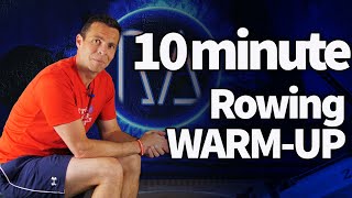 Rowing Machine Warmup  10 minutes long  Use before Mid intensity Indoor Rowing Workouts [upl. by Amice]