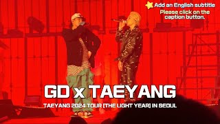 드디어 GD 등장 함성소리 가득했던 태양콘서트👍 [upl. by Ylrak]