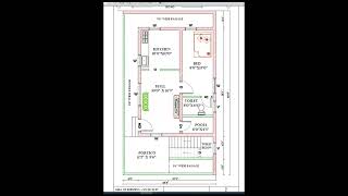 1bhk house plan I floor plan I vastu plan I ground floor [upl. by Eelarual]