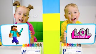 Who Knows Better Funny video for kids from Gaby and Alex [upl. by Hgieleak]