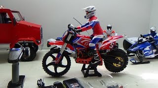 Rc NEW motocross super rider sr5 BRUSHLESS unboxingfirst test [upl. by Bergman]