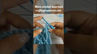 How To Crochet The Front Post Treble 2 Together  FpTr2Tog  Crafting Happiness shorts [upl. by Dulci]