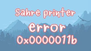 sahre printer error  แก้ปัญหาแชร์ปริ้นเตอร์ error 0x0000011b [upl. by Aronoel]