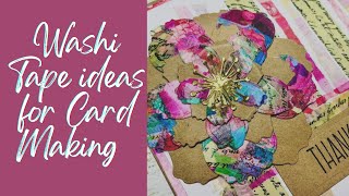 Washi Tape Card Making Ideas [upl. by Kenwood]