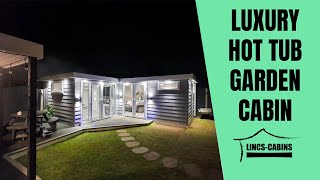 TOUR Luxury garden office amp hot tub combination [upl. by Ikciv105]