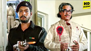 नाना पाटेकर ने पुलिस का भेस बदलकर बड़ी चालाकी से मंत्री का खून कर दिया। Best Action Climax Scene [upl. by Kakalina]