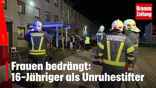 Frauen bedrängt 16Jähriger als Unruhestifter  kronetv NEWS [upl. by Darrick]