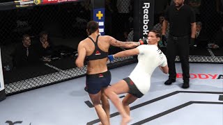 Germaine de Randamie vs Julianna Peña Full Fight EA Sports UFC 4 [upl. by Erv761]